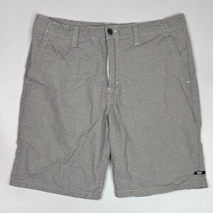 Oakley Black White Gingham Shorts Size 36
